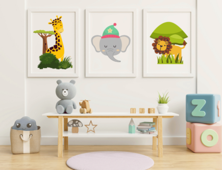 3-teiliges Kinderzimmer-Bilder-Set
